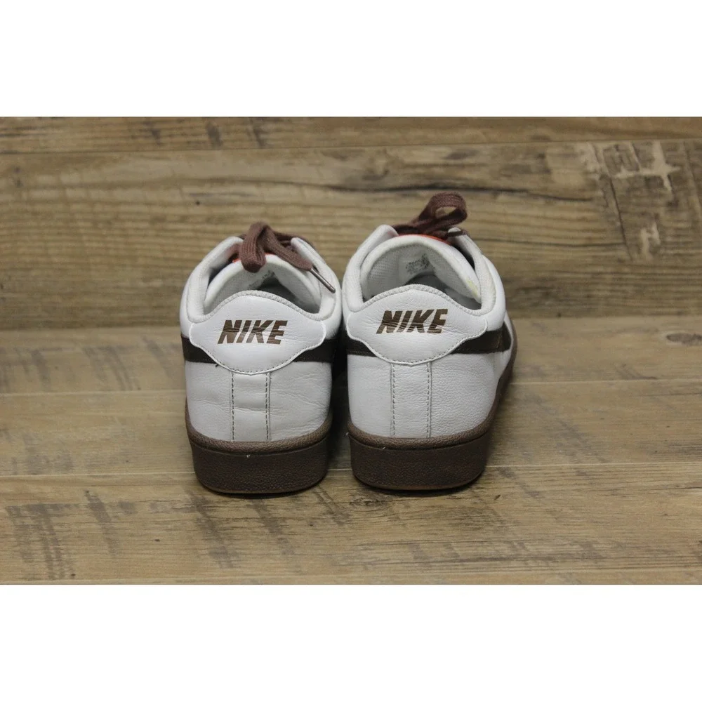 Nike Court Royale White‎ Brown Sneakers Men's Size 10.5 Tennis Normcore Style